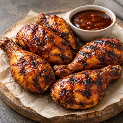 Pilons de poulet barbecue maison et caramélisés