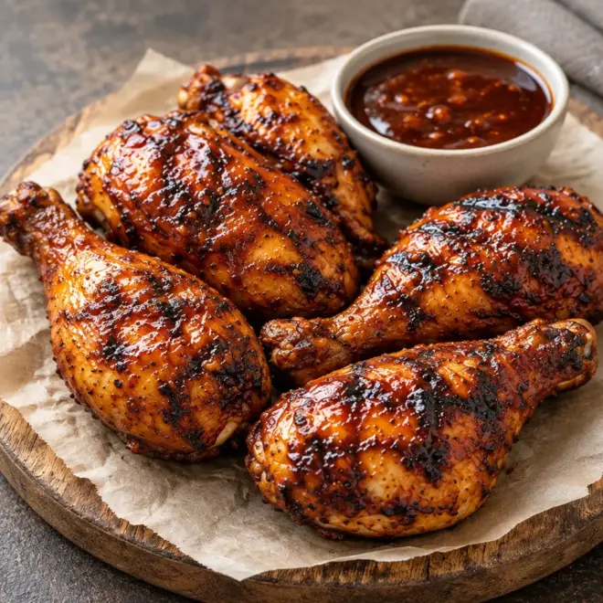 Pilons de poulet barbecue maison et caramélisés