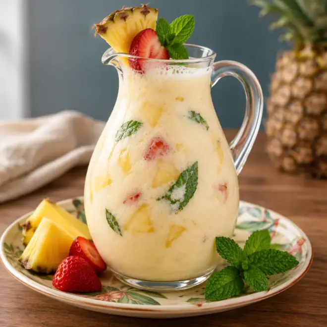 Piña colada maison, onctueuse et bien fraîche