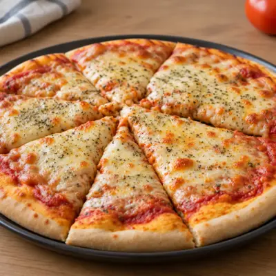 Pizza au fromage facile, pâte dorée et fondante