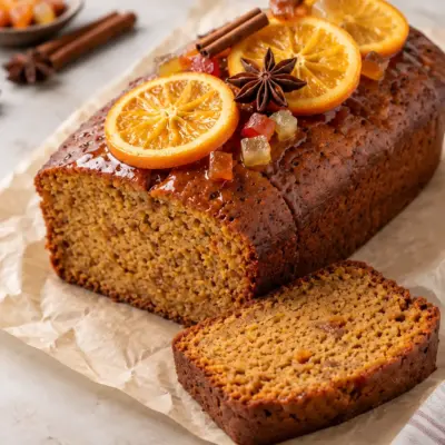 Plumcake épicé à l’orange facile et moelleux