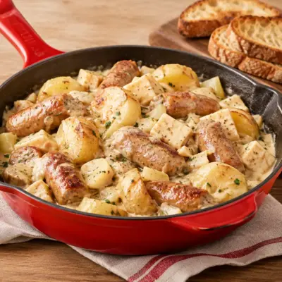 Poêlée crémeuse recette facile à la poêle