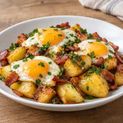 Poêlée de pommes de terre aux lardons facile