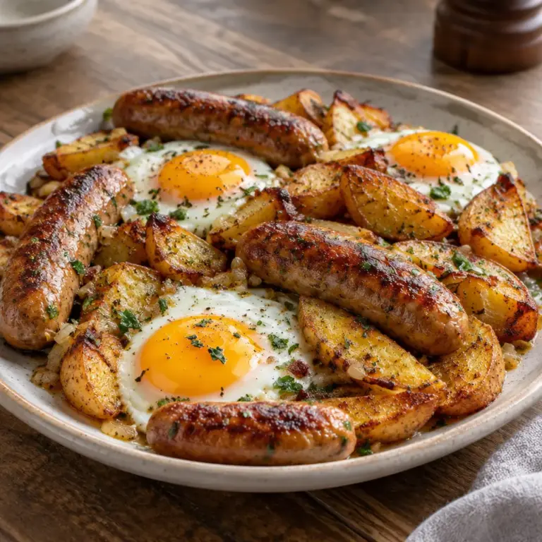 Poêlée de saucisses facile au four