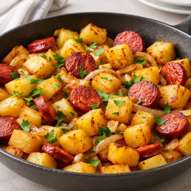 Poêlée de saucisses : recette facile et dorée