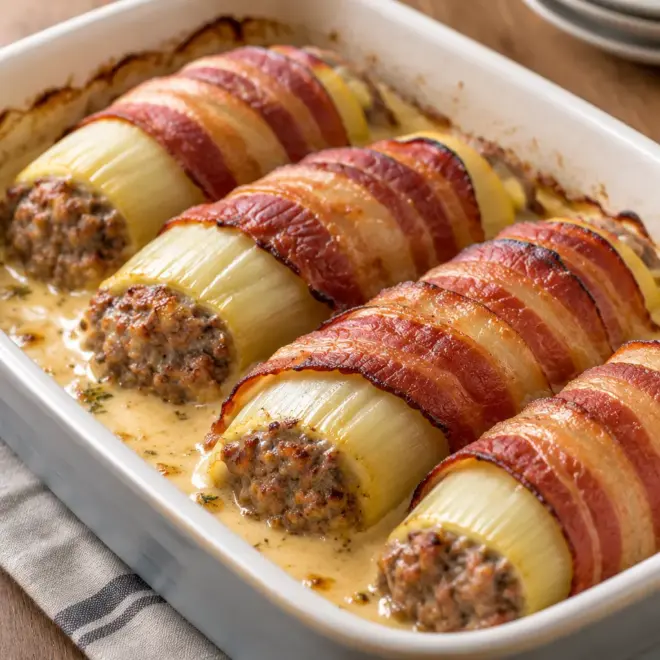 Poireaux farcis recette facile au bacon