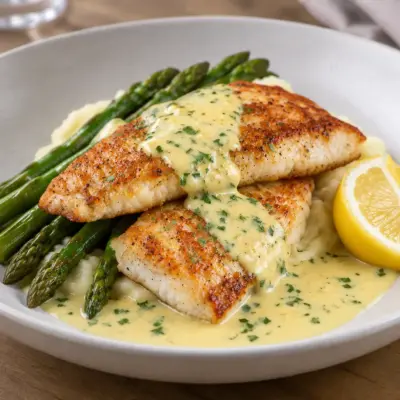 Poisson poêlé recette sauce crémeuse