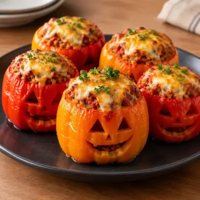 Poivrons farcis recette facile et gratinée