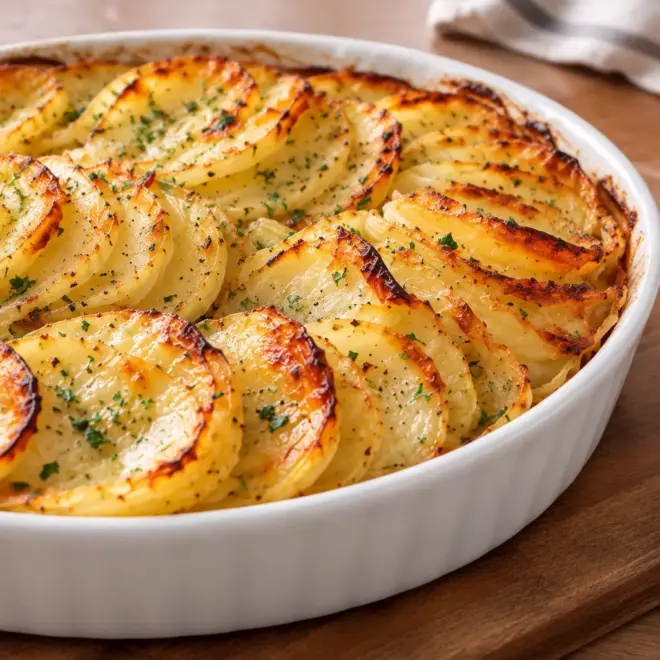 Pommes de terre boulangères faciles au bouillon