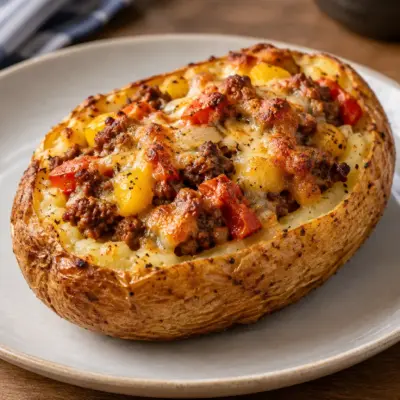 Pommes de terre farcies au four faciles