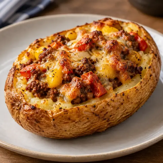 Pommes de terre farcies au four faciles