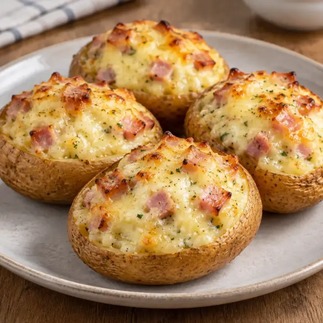Pommes de terre farcies au reblochon faciles