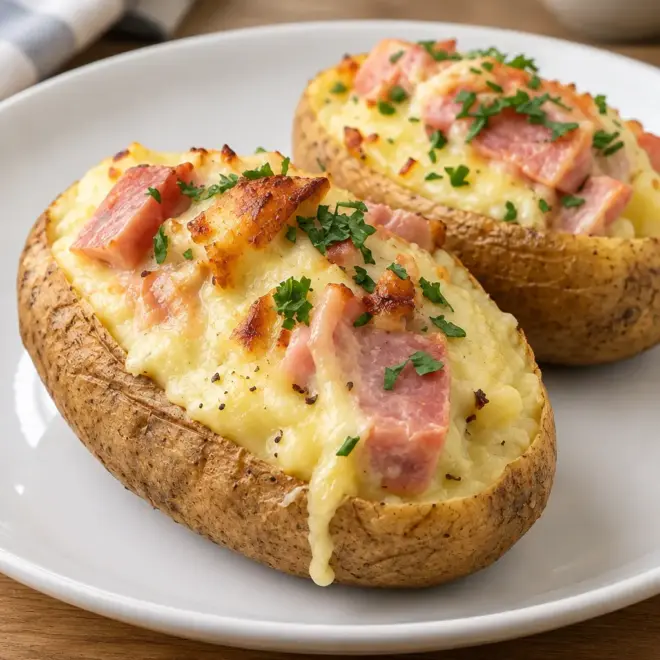 Pommes de terre farcies : recette facile et gratinée