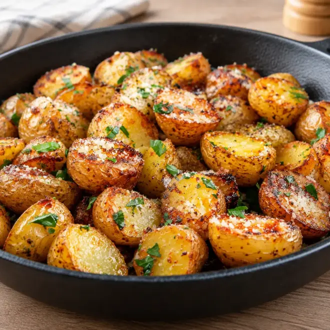 Pommes de terre grenaille croustillantes à la poêle