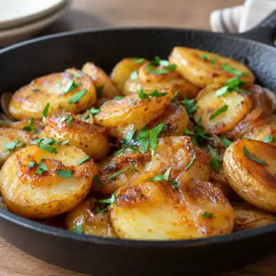 Pommes de terre lyonnaises, recette facile
