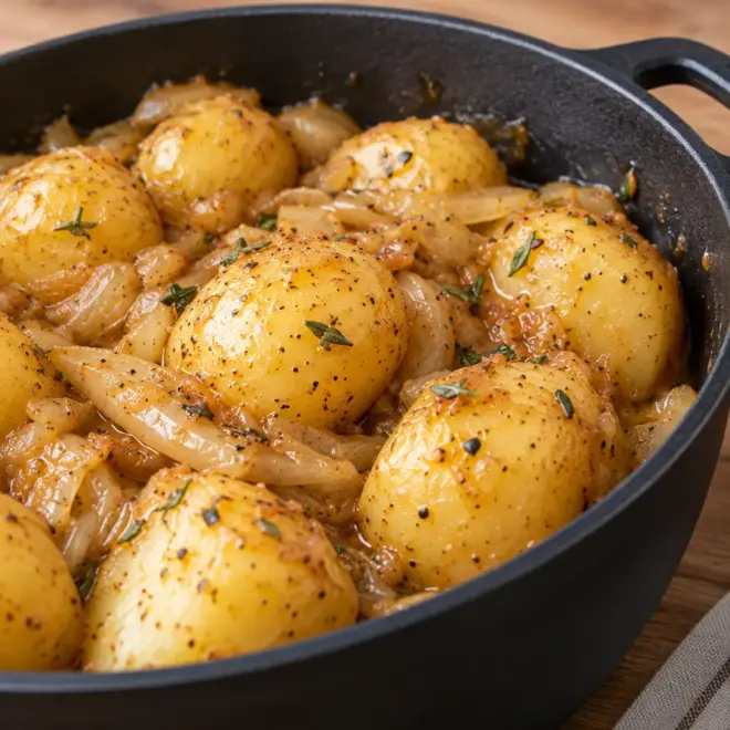 Pommes de terre nouvelles : recette facile en cocotte