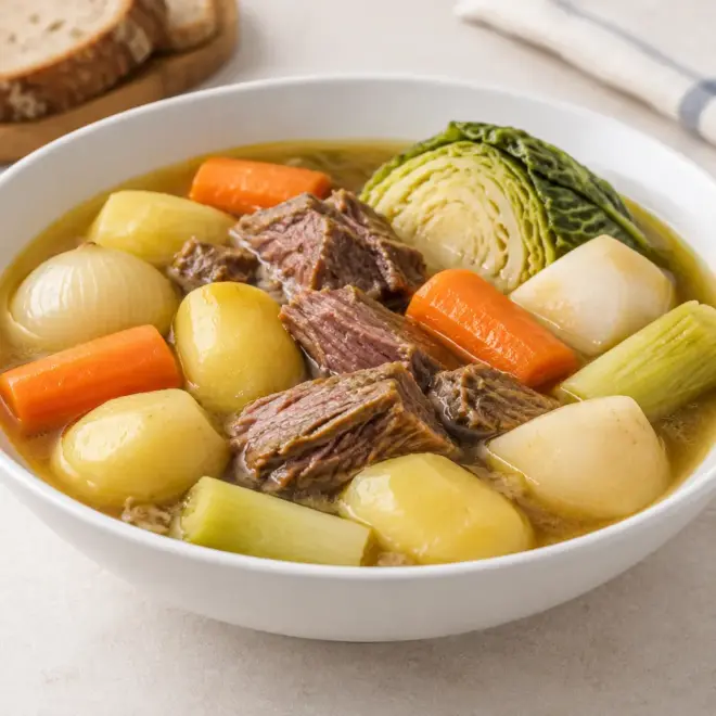 Pot-au-feu recette, bouillon clair et viande fondante