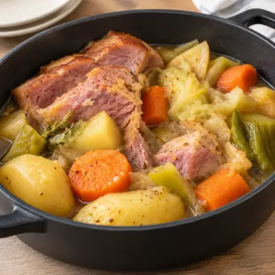 Potée au porc facile en cocotte