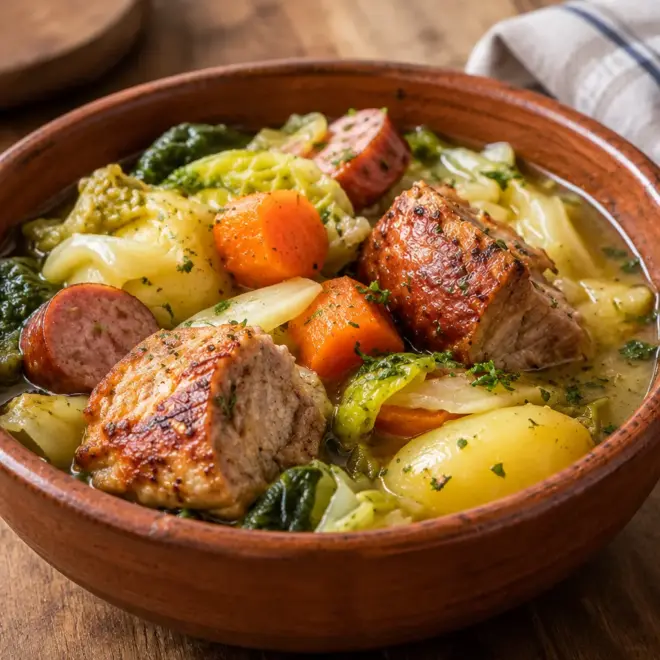 Potée de porc au chou facile et familiale