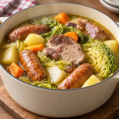 Potée rustique : recette mijotée au porc