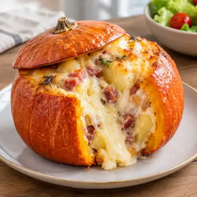 Potimarron farci facile au camembert