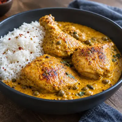 Poulet au curry crémeux facile et savoureux