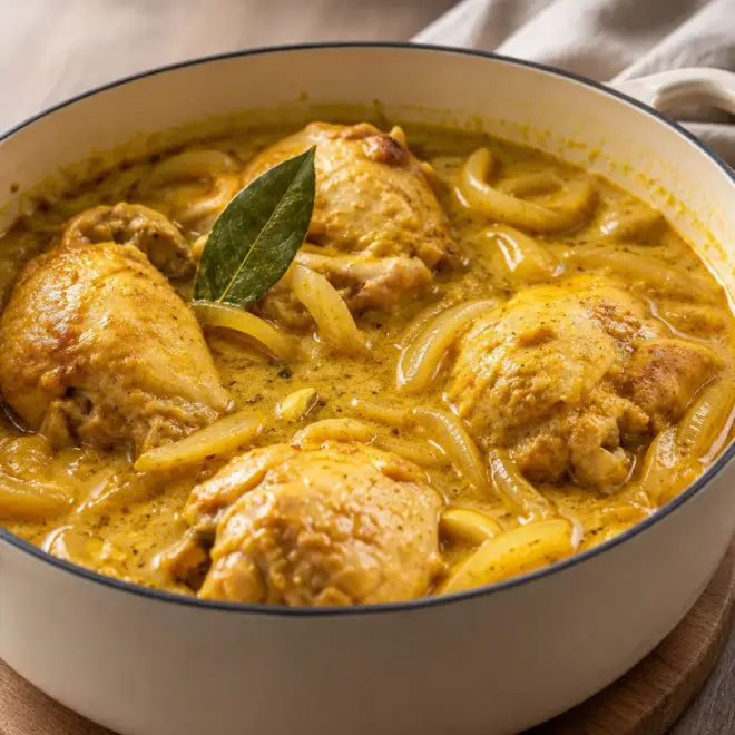 Poulet au curry crémeux facile et familial