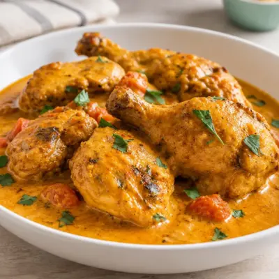 Poulet coco-curry facile et crémeux