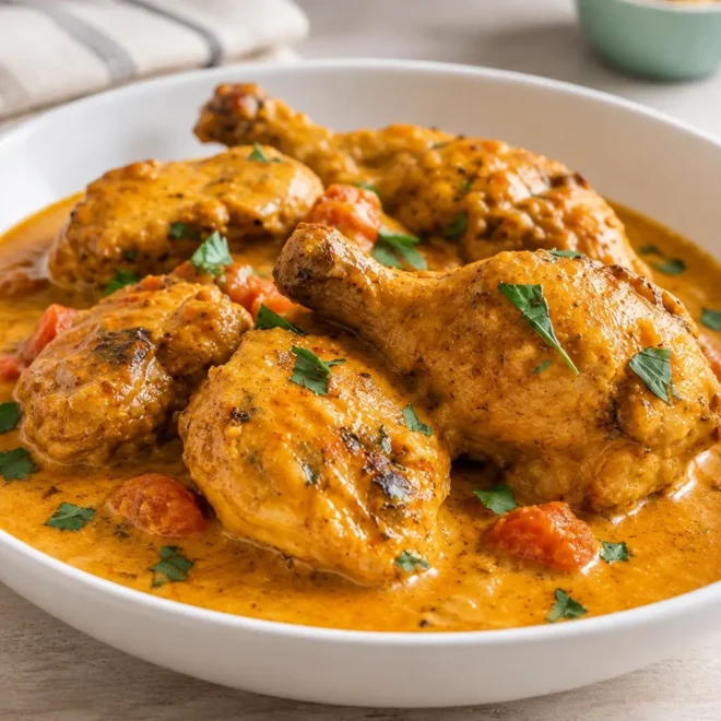 Poulet coco-curry facile et crémeux