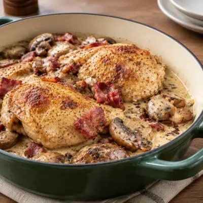 Poulet crémeux à la moutarde facile