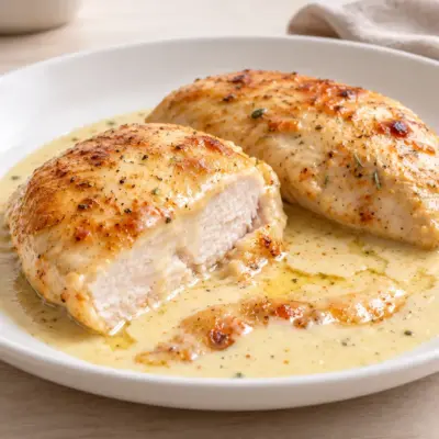 Poulet crémeux à l’ail facile et fondant