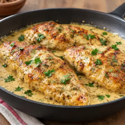 Poulet crémeux à l’ail facile et fondant