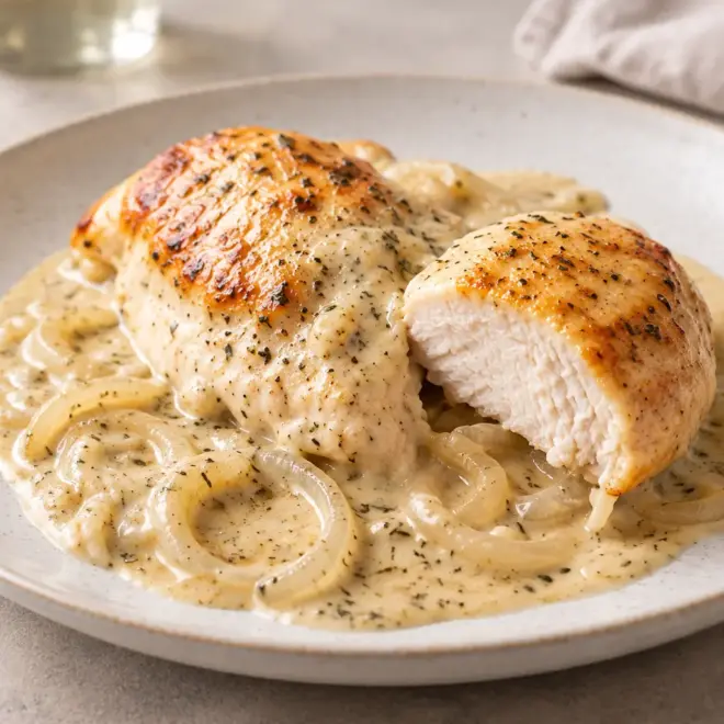 Poulet crémeux au four facile et fondant