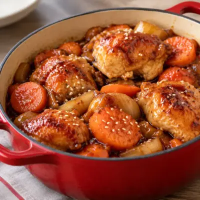 Poulet glacé : recette facile en cocotte