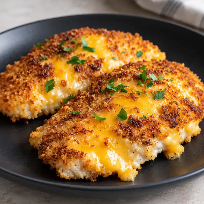 Poulet pané au fromage facile et croustillant