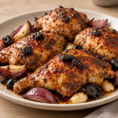 Poulet rôti aux herbes facile et doré