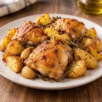 Poulet rôti recette facile au four