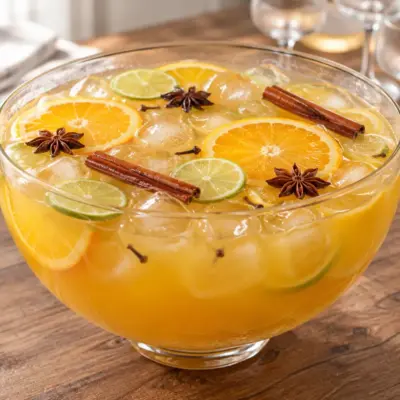 Punch aux agrumes : recette froide et épicée