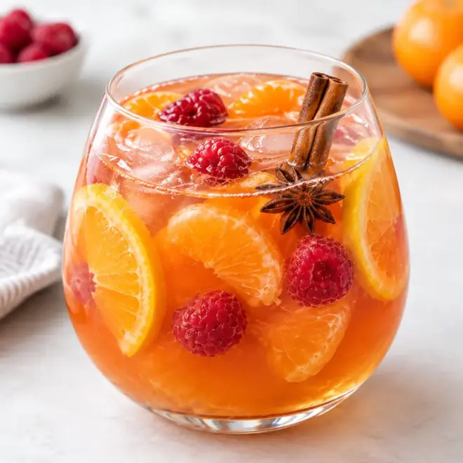 Punch de Noël : recette fruitée et pétillante