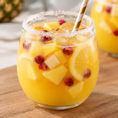 Punch de Noël glacé facile et fruité