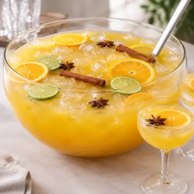 Punch exotique : recette fruitée et glacée