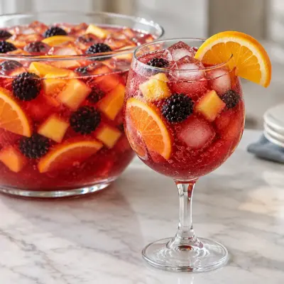 Punch fruité sans alcool facile et pétillant