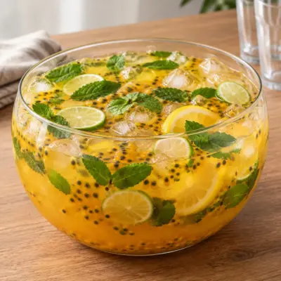 Punch mojito aux fruits de la passion facile