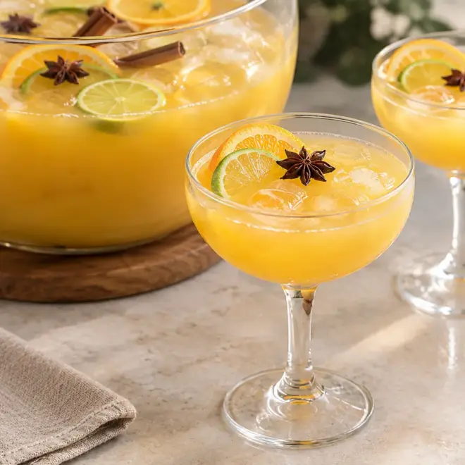 Punch tropical, fruité, frais et légèrement mousseux