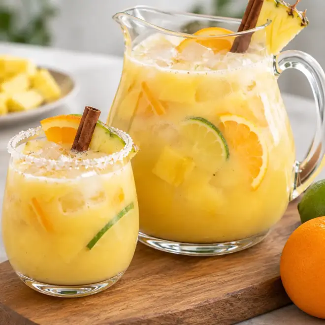 Punch tropical recette fraîche à l’orange et ananas