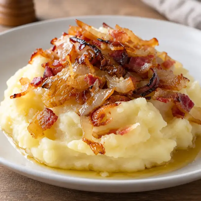 Purée aux lardons, recette crémeuse et facile