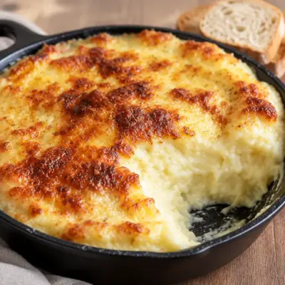 Purée de pommes de terre gratinée facile