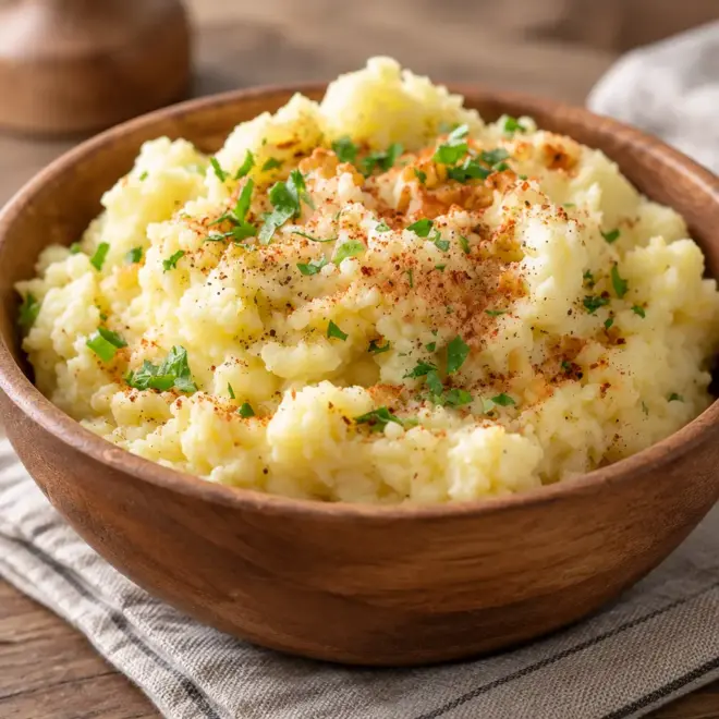 Purée de pommes de terre rustique, crémeuse et grumeleuse