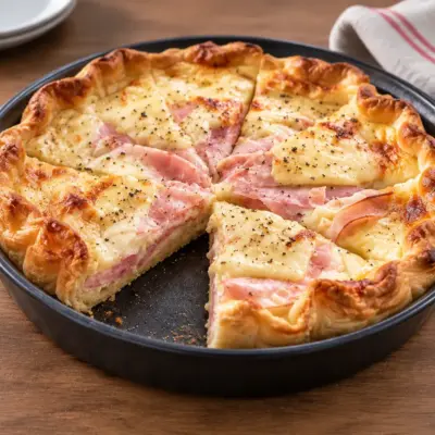 Quiche jambon fromage facile et crémeuse
