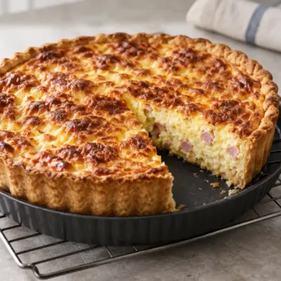 Quiche au jambon et au fromage facile